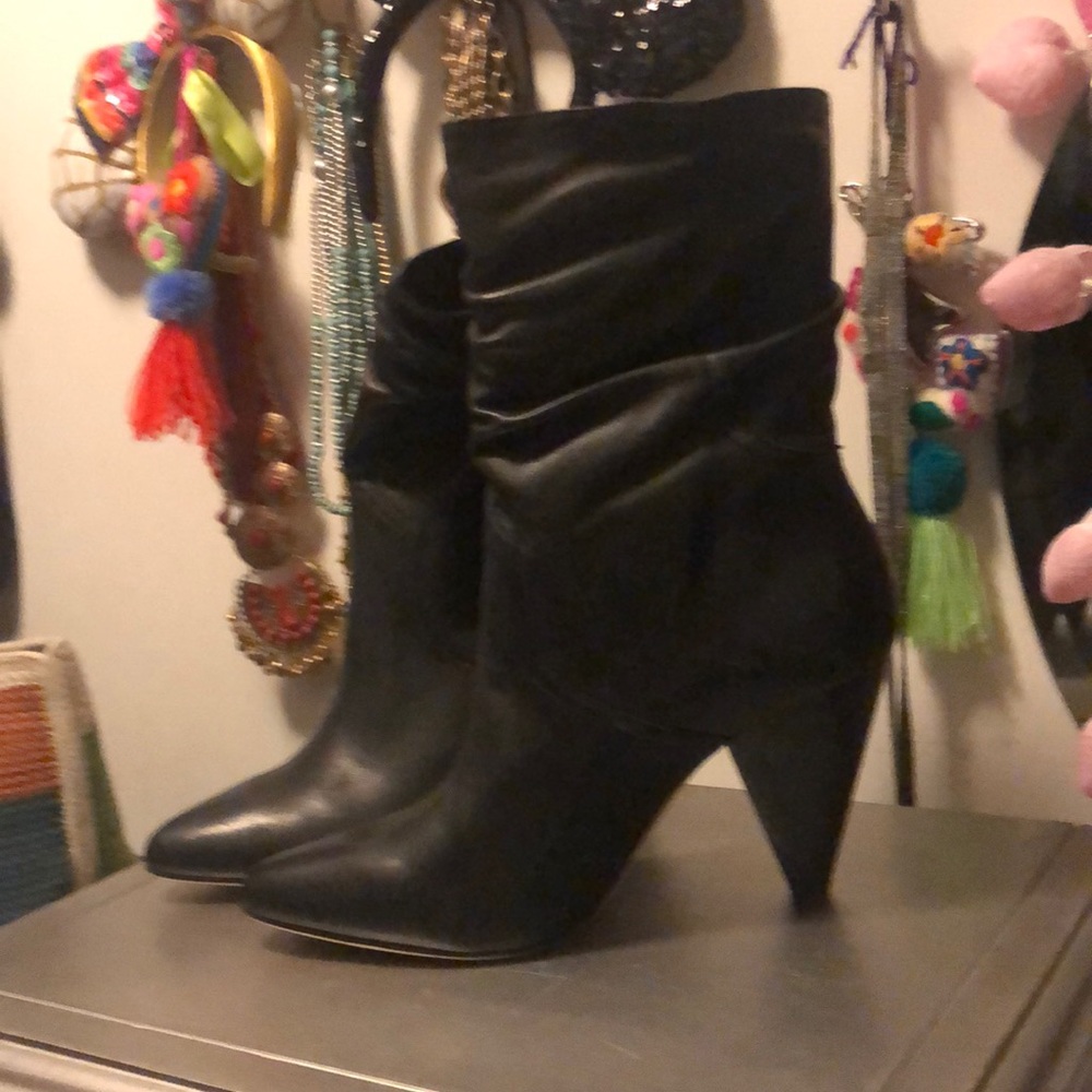 Joie Black slouchy boots
